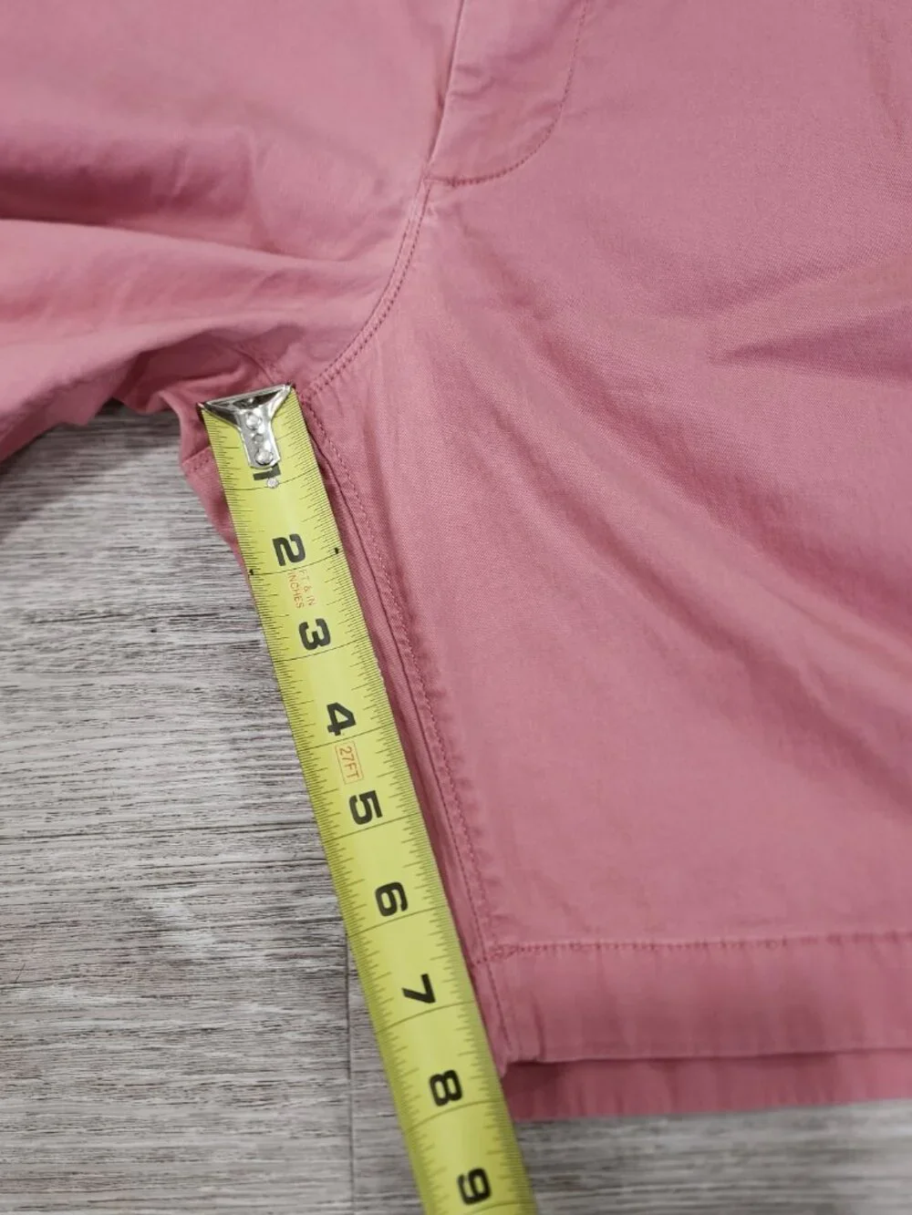 Faherty Chino Shorts Men's Size 35 Salmon Pink Casual Preppy Golf Outdoor